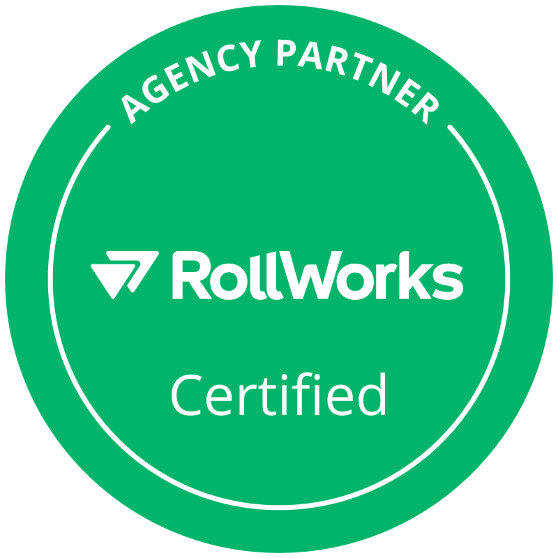 rollworks certified agency partner badge